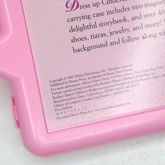 Disney Belle & Cinderella Enchanted Fashions: A Magnetic Book & Playset Pink - Picture 5 of 14